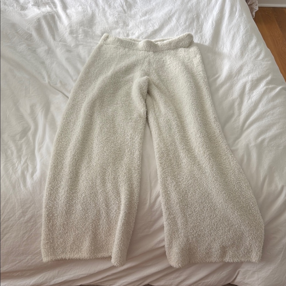 Cozy Cream Fleece Pants
